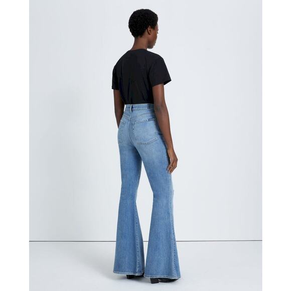 NWT 7 For All Mankind Jeans Megaflare Womens 25 High Rise 7FAM Bell Bottoms - Picture 3 of 16